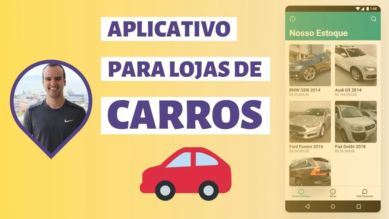 Criando um Aplicativo Gratuito para Loja de Carros e Motos
