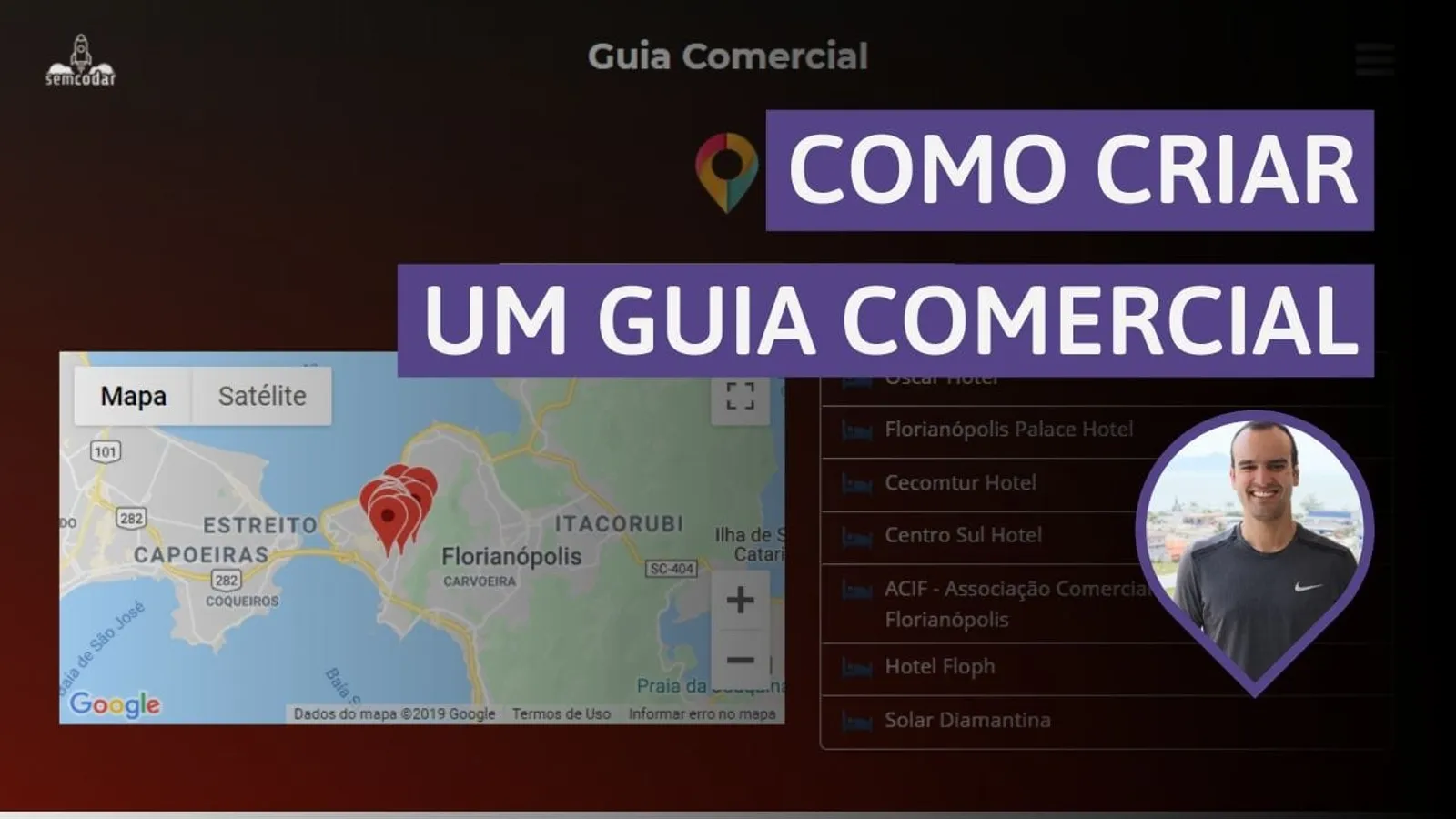Como Criar um Aplicativo Guia Comercial integrado com Google Locais