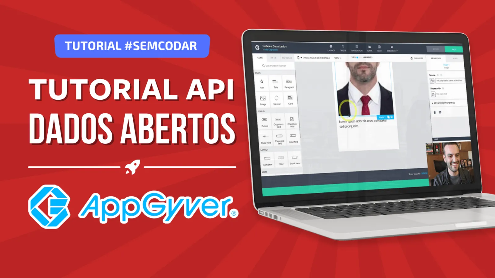 Tutorial AppGyver – Puxando dados de políticos honestos via API