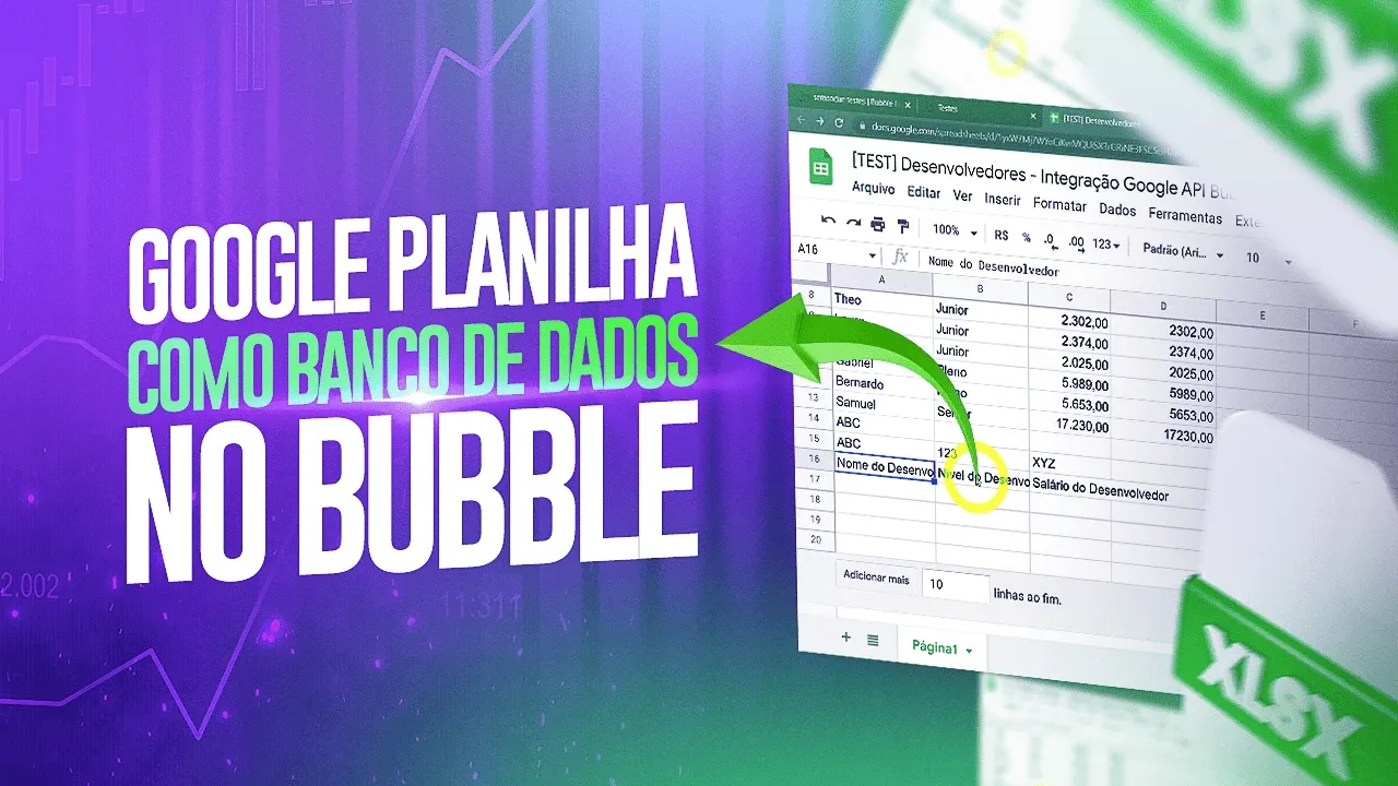 Tutorial Bubble API – Integração Completa com Google Planilhas
