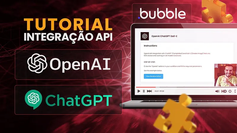 Como criar um aplicativo Bubble integrado ao ChatGPT e OpenAI (100% GRATUITO)