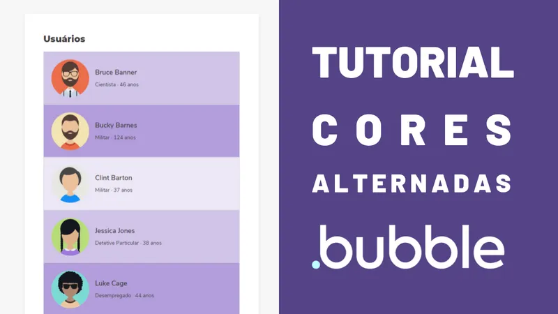 [TUTORIAL BUBBLE] Para iniciantes – Como criar uma tabela com cores alternadas no seu aplicativo