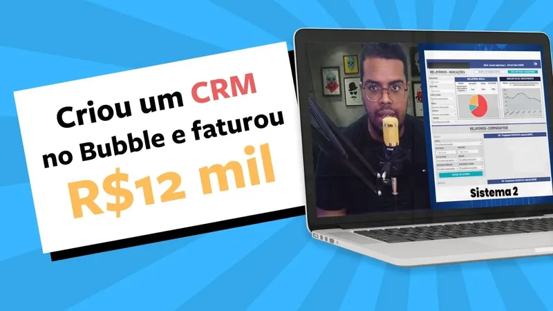 Em apenas duas semanas ele criou um aplicativo de gestão de vendas e já faturou 12 mil reais