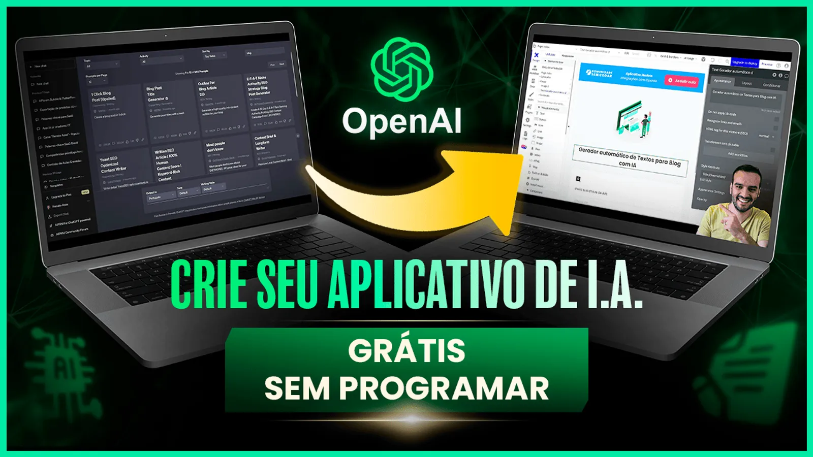 Criei um aplicativo de I.A. que gera textos de Blog (com Bubble.io)