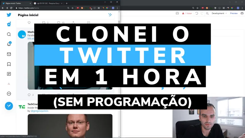 [TUTORIAL] Como clonei o Twitter em 1h (sem código)