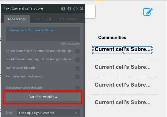 Criar site de comunidades como o Reddit Workflow