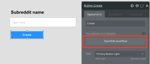 Criar site de comunidades como o Reddit Button Create
