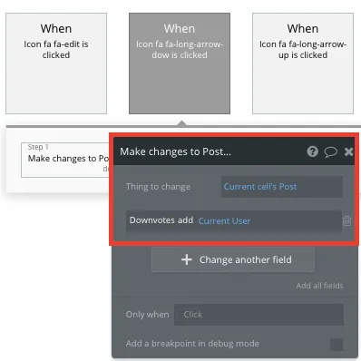 Tutorial Criar Reddit no Bubble Downvote Workflow