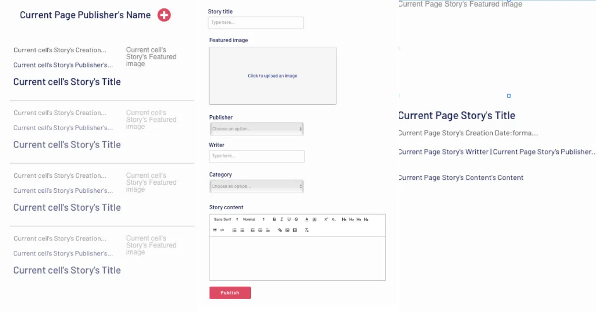 Como criar um aplicativo de notícias Tipos de dados e campos