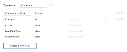 Criando Product Hunt no Bubble - Tipos de dados e campos