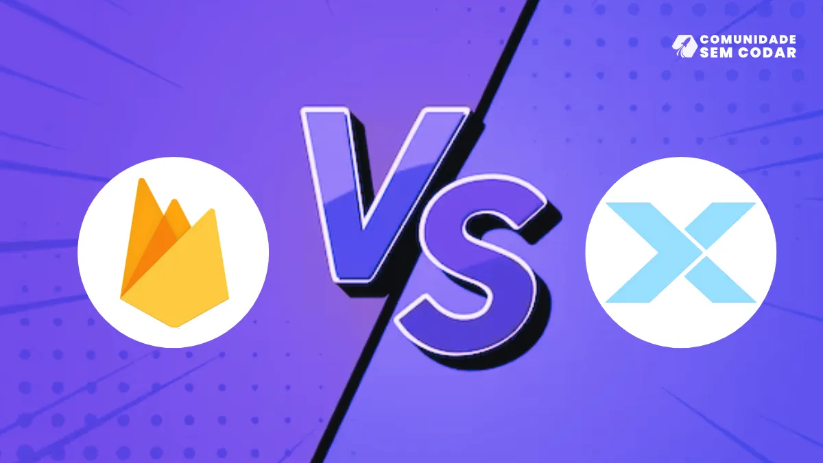 Comparação entre Firebase e Xano.