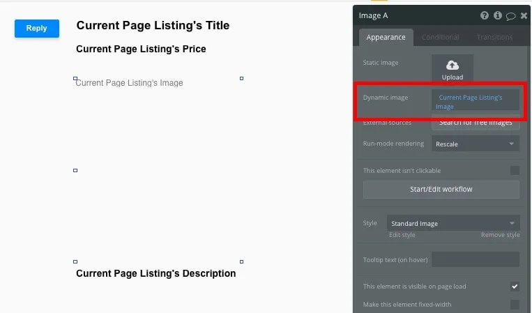 conteudo dinamico lista individual