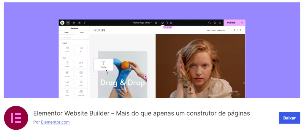 Elementor: Plugin WordPress.