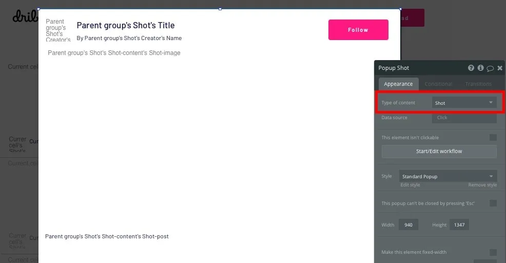 Exibir conteúdo dinâmico de uma foto completa - 1