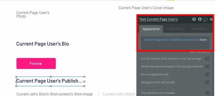 Exibir perfis de usuários - 2
