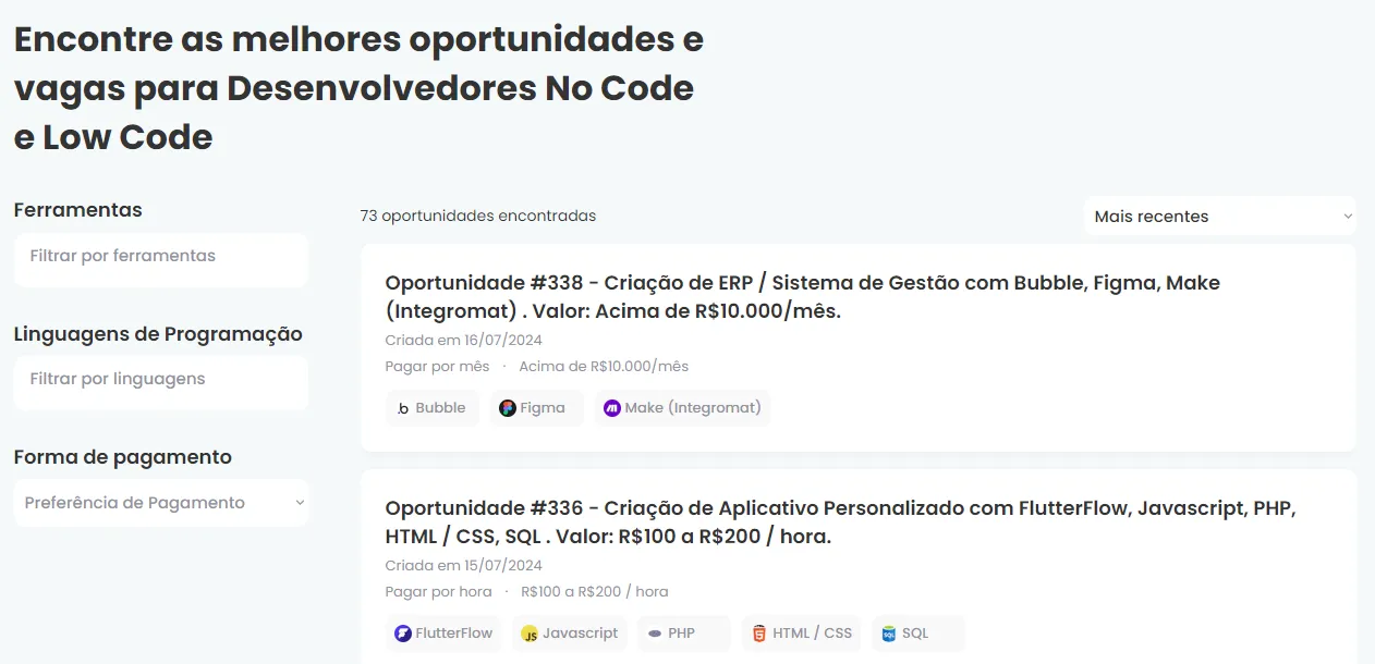 Ganhar dinheiro como Desenvolvedor Freelancer.