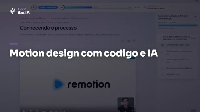 Vídeos com Remotion: o módulo de motion design programático do ibe.IA