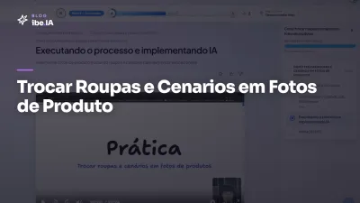 Trocar Roupas e Cenários em Fotos de Produto: o módulo do ibe.IA de e-commerce visual com IA