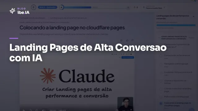Landing Pages de Alta Conversão com IA: o módulo de copy, design e teste com IA