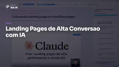 Landing Pages de Alta Conversão com IA: o módulo de copy, design e teste com IA