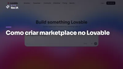 Como criar marketplace no Lovable: as 4 partes que não podem faltar