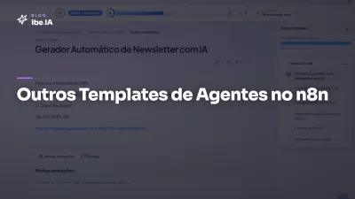 Outros Templates de Agentes no n8n: o módulo com banco de fluxos prontos