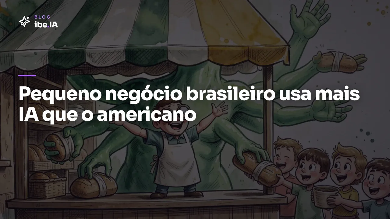 Pequeno negócio brasileiro usa mais IA que o americano: o que trava quem ficou de fora