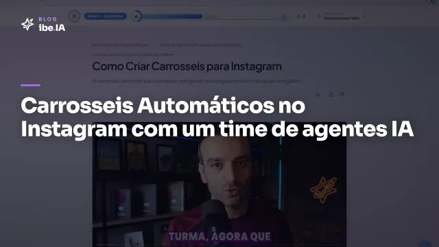 Carrosseis Automáticos no Instagram: o módulo que produz posts com um time de agentes IA