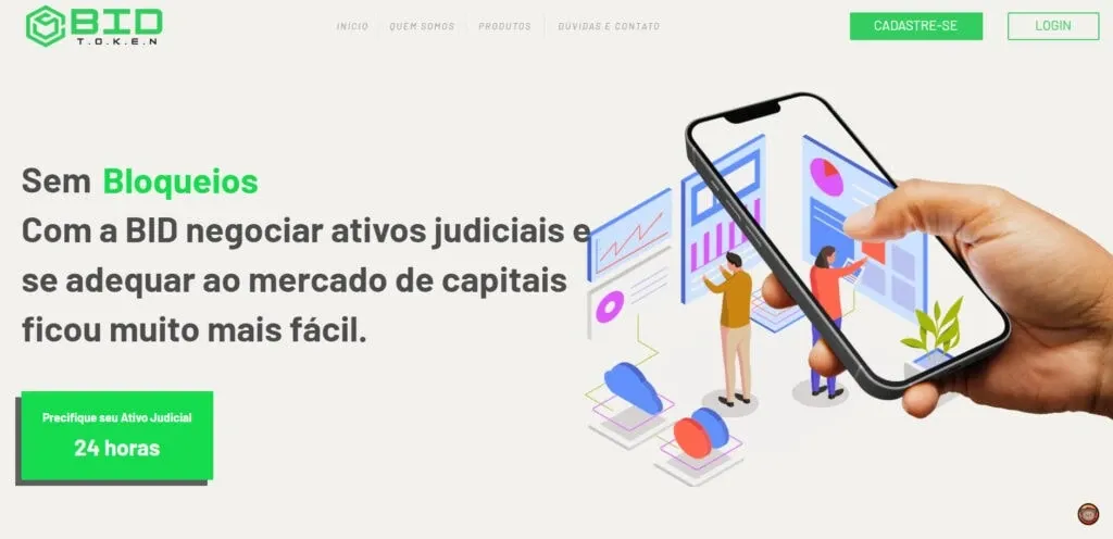 Ilustração Bid Token