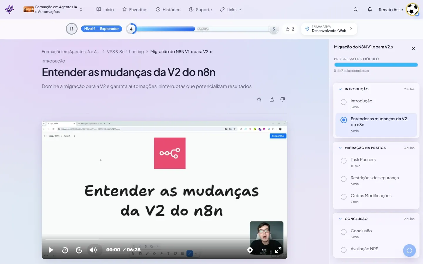 Print da primeira aula do módulo