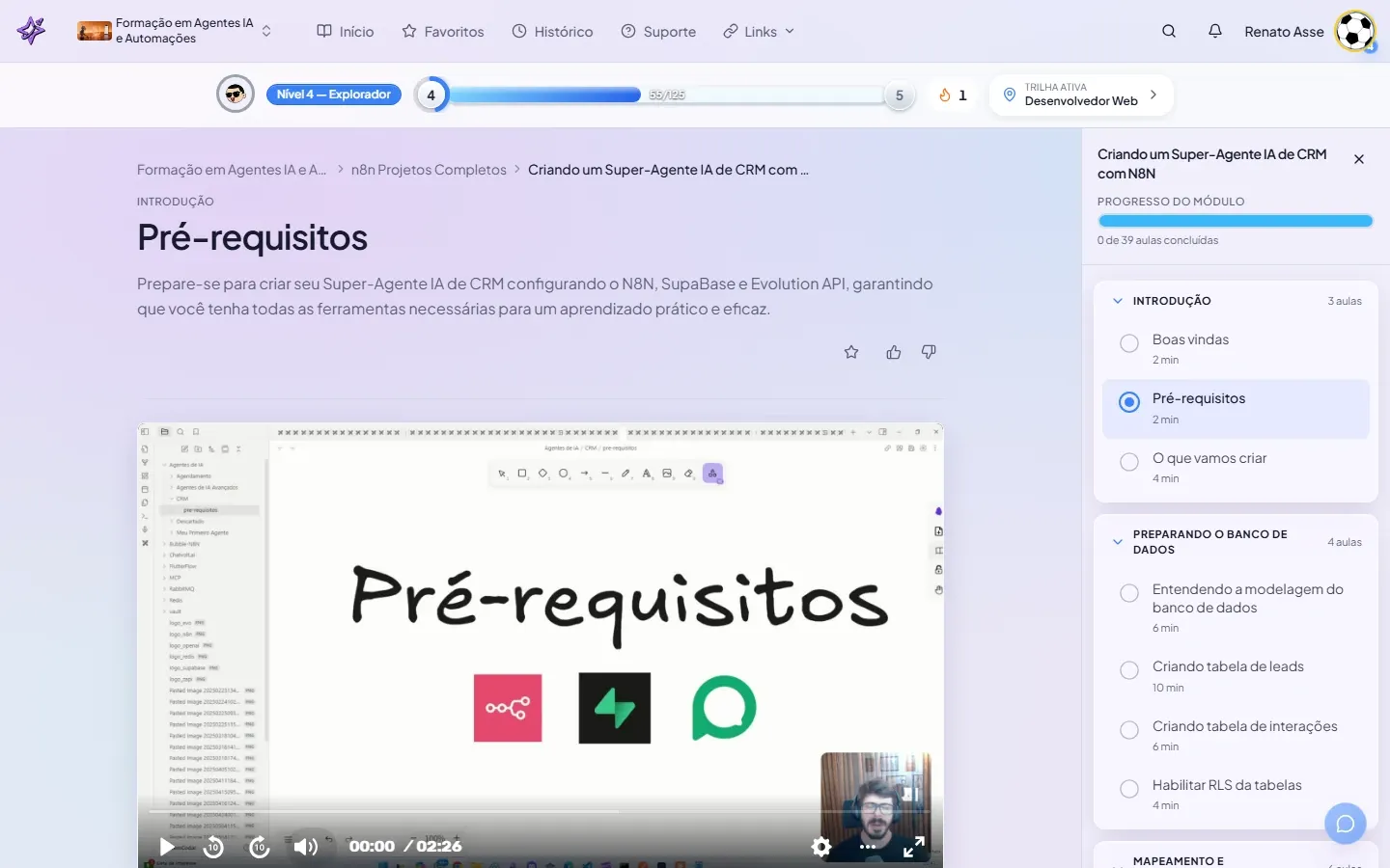 Primeira aula do módulo CRM no n8n no ibe.IA