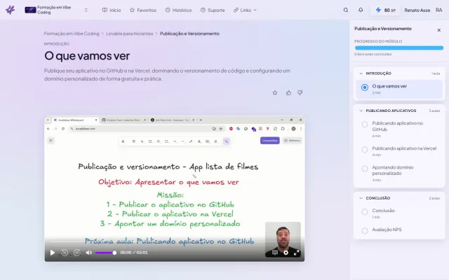 Publicação e Versionamento: o módulo do ibe.IA que coloca seu app no ar com domínio próprio