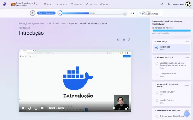 VPS Escalável com Docker Swarm: o módulo que prepara seu agente pra produção
