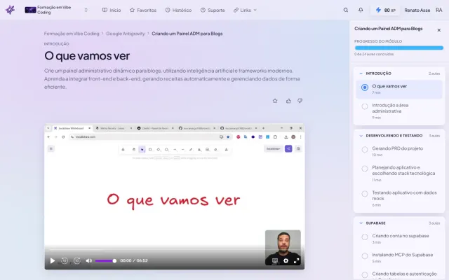Painel ADM para Blogs no Antigravity: o módulo do ibe.IA que constrói backend e área restrita