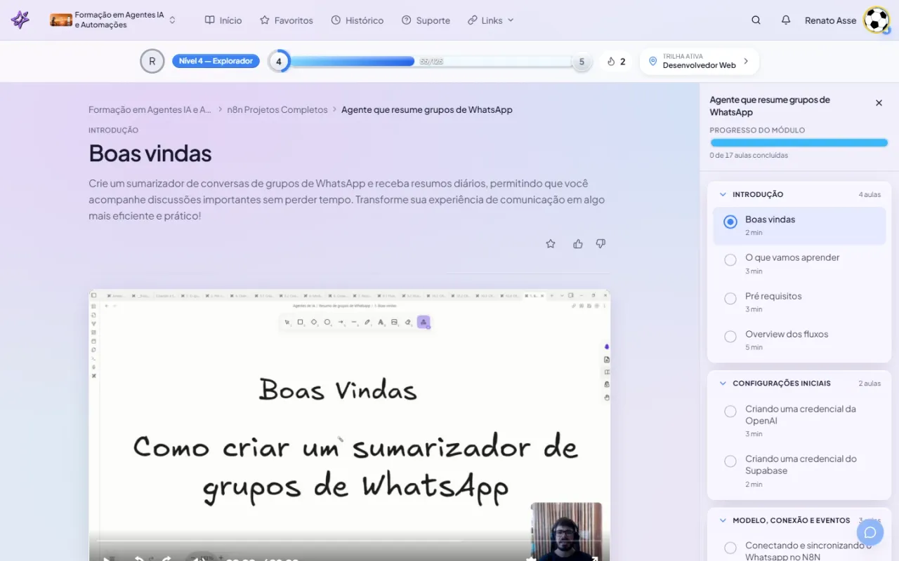 Agente que Resume Grupos do WhatsApp: o módulo de projeto inusitado e útil