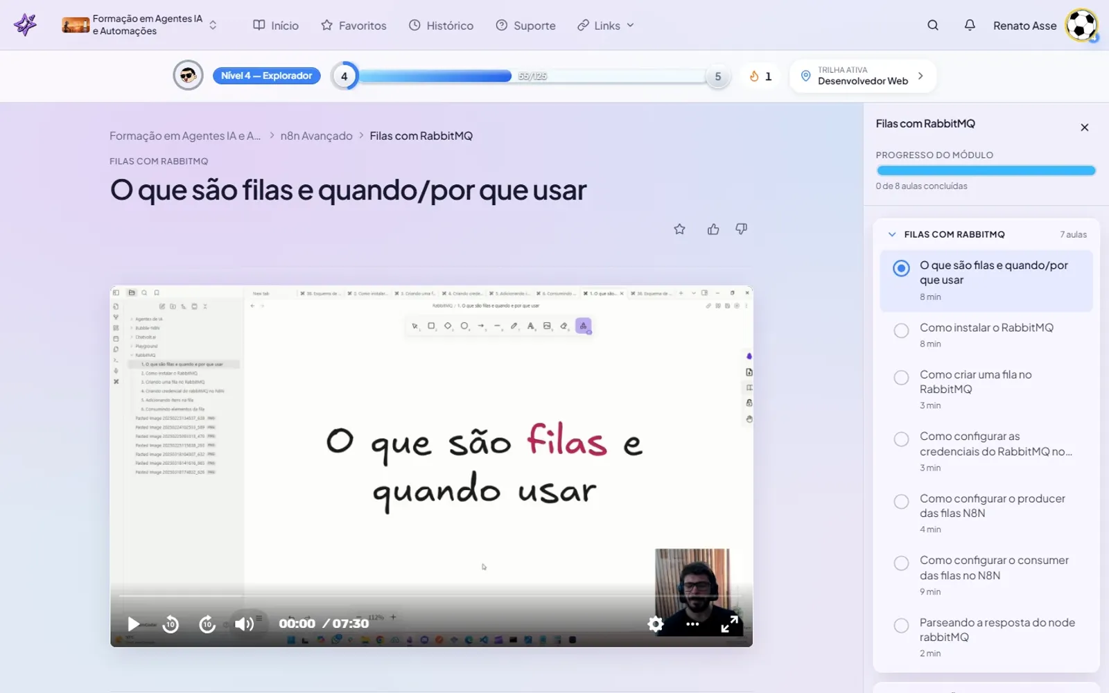 Filas com RabbitMQ no n8n: o módulo que prepara agentes pra escala