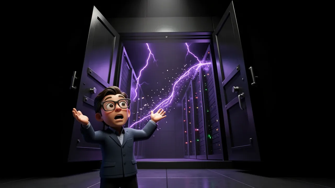 Representação de infraestrutura de data center rodando um modelo de 2,8 trilhões de parâmetros open-source