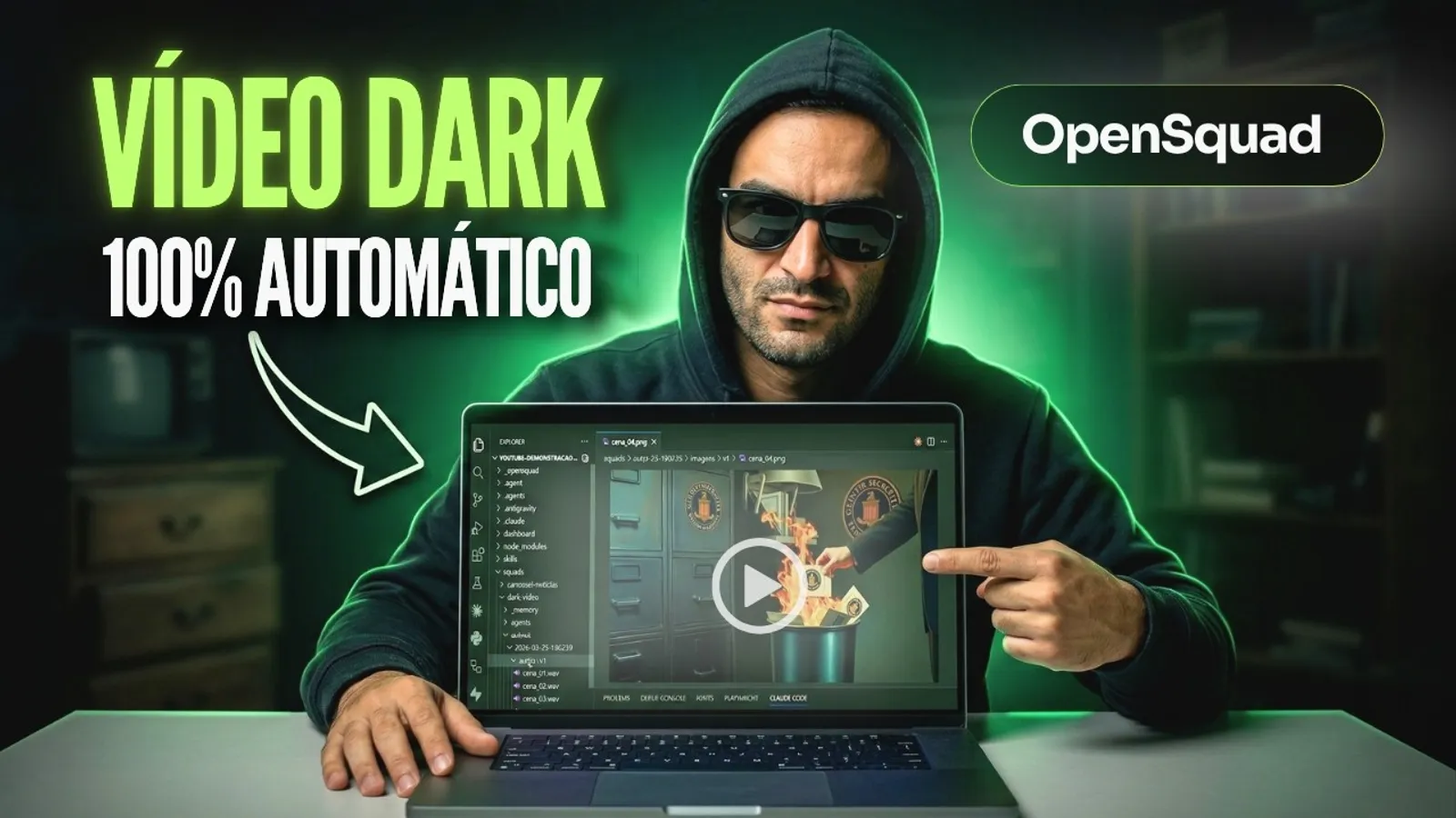 OpenSquad: como criar um vídeo dark para o YouTube 100% automático