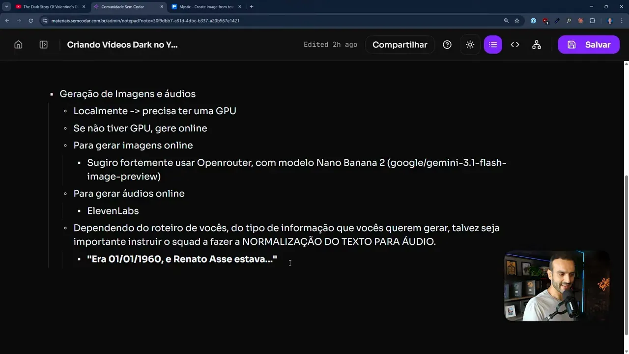 Slide sobre normalização do texto para áudio