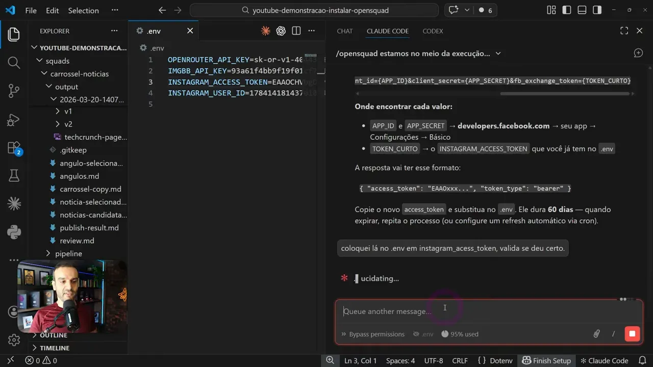 Validação de tokens de longa duração