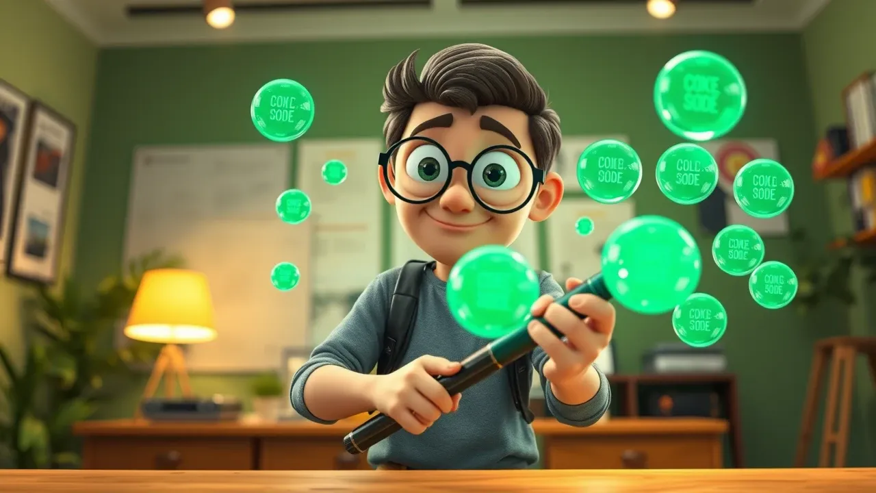Cartão de crédito flutuando sobre tela de checkout com ícones de pagamento, estilo Pixar 3D