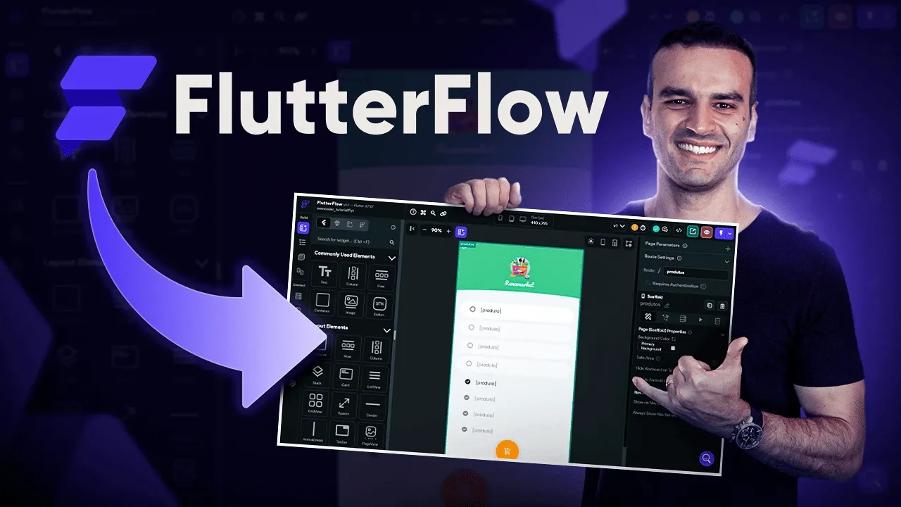 Curso FlutterFlow Gratuito para Iniciantes – Saia do ZERO em 1 aula
