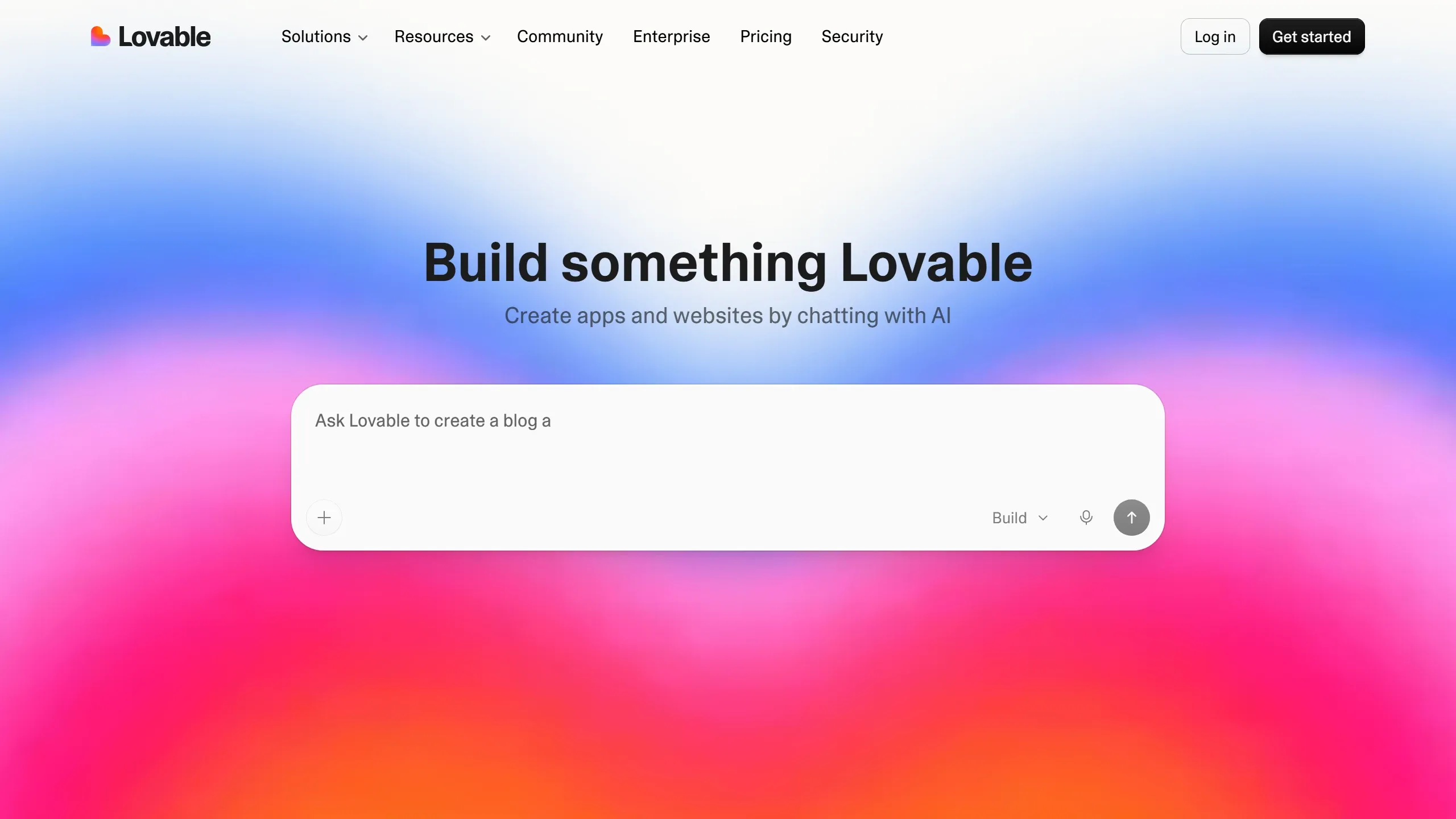 Tela da interface do Lovable mostrando um projeto aberto com o editor visual e painel de componentes