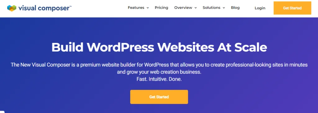 Visual Composer Plugin.